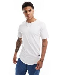 Only & Sons - Lang T-shirt Met Ronde Zoom - Lyst