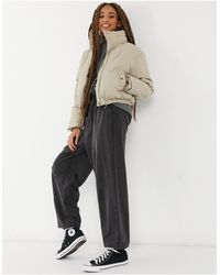 Pull&Bear Gewatteerde Jas - Naturel