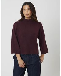 Brave Soul - Turtle Neck Loose Fit Knitted T-Shirt - Lyst