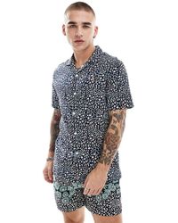 Farah - Landon Co-ord Short Sleeve Revere Collared Shirt - Lyst