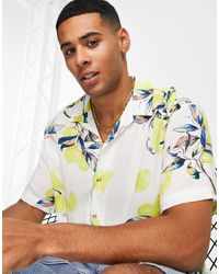 Jack & Jones Originals Plus – Kurzärmliges Hawaii-Hemd mit Reverskragen in  Blau für Herren | Lyst AT