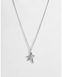 ASOS - Waterproof Stainless Steel Abstract Star Pendant Necklace - Lyst