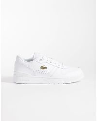 Lacoste - T-clip set sneaker mit golddetail - Lyst
