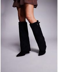 Public Desire - – kola – kniehohe stiefel aus wildlederimitat - Lyst