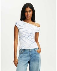 Cotton On - Off Shoulder Graphic Tee - Lyst