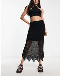 & Other Stories - Knitted Open Midi Skirt - Lyst