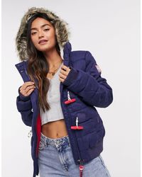 microfibre toggle puffer jacket