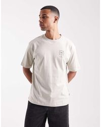 BOSS - T-Shirt Vestibilità Comoda Con Logo Piccolo Sul Petto E Grafica - Lyst