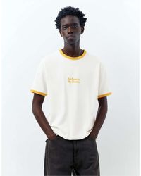 Pull&Bear - T-shirt avec inscription texturée - cassé - Lyst