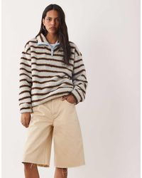 Brave Soul - 1/4 Zip Fleece - Lyst