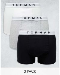 TOPMAN - 3 Pack Trunks - Lyst