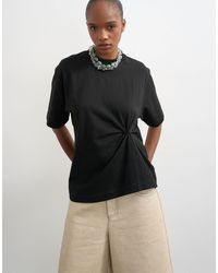 TOPSHOP - Twist Tuck Tee - Lyst