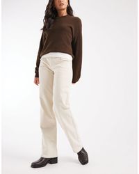 Cotton On - Low Rise Straight Cord Trousers - Lyst