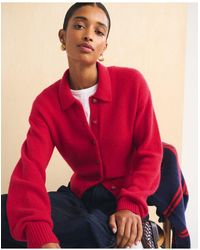 Abercrombie & Fitch - Merino Wool-Blend Collared Cardigan - Lyst