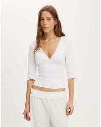 Cotton On - Maple V Neck 3/4 Sleeve - Lyst