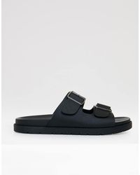 Threadbare - Faux Leather Buckle Strap Sandals - Lyst