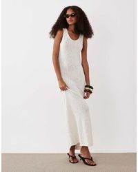 ASOS - Slub Racer Maxi Dress - Lyst