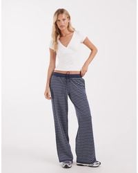 Hollister - Cosy Wide Leg Trousers - Lyst