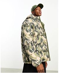 PS by Paul Smith - Reversible Ripstop Leaf Camo Hooded Puffer Jacket - Lyst