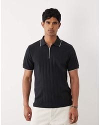 ASOS - Regular Fit Polo With Zip - Lyst