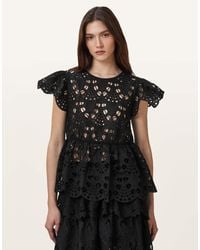 AllSaints - – meadow – besticktes oberteil - Lyst