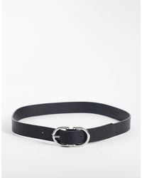 Vero Moda - Gürtel mit beschichtung und silbernen metall-details - Lyst