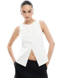 Stradivarius - Round Neck Waistcoat - Lyst