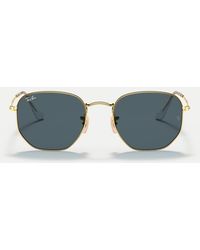 Ray-Ban - Hexagonal Flat Lenses Irregular Sunglasses With Lens - Lyst