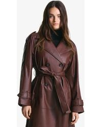 Bershka - Trench-coat en similicuir - Lyst