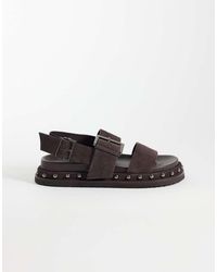 ASOS - Fraction Premium Studded Footbed Sandal - Lyst