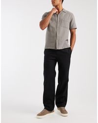 Gap - Pull On Linen Mix Trousers - Lyst