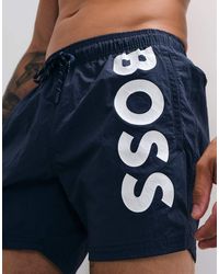 BOSS - Boss Octopus Logo Swim Shorts - Lyst
