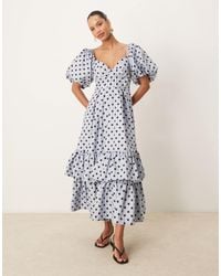 Sister Jane - Dream Puff Sleeve Ruffle Maxi Dress - Lyst