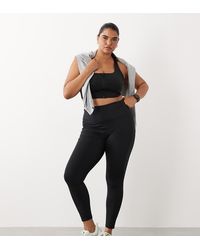 4505 - Curve Active Waist Snatching High Rise Gym Legging - Lyst