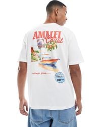 Only & Sons - Oversize Fit T-Shirt With Amalfi Back Print - Lyst
