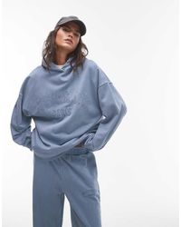 TOPSHOP - Graphic St Germain Oversized Hoodie - Lyst