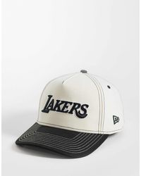 KTZ - La Lakers E Frame Script Logo Contrast Peak Cap - Lyst