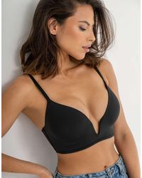 Pour Moi - Definitions U Wire Plunge Low Back Push Up Bra - Lyst