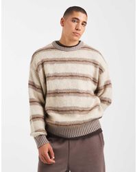 Cotton On - Box Fit Fuzzy Crew Knit - Lyst