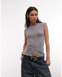 Weekday - Button Front Top - Lyst