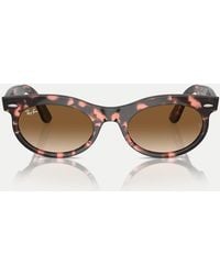 Ray-Ban - Wayfarer Oval Oval Sunglasses With Lens - Lyst