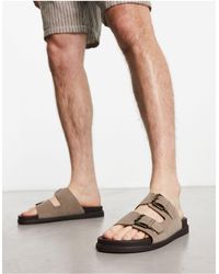 Schuh - – sami – sandalen aus wildleder im stone - Lyst