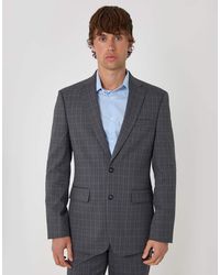Threadbare - Regular Fit Cotton Rich Check Blazer - Lyst