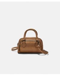 Stradivarius - – bowlingtasche aus wildlederimitat - Lyst