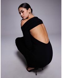 christian siriano off-the-shoulder dress Off the Shoulder Drape Dress