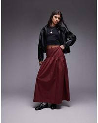 ASOS - Maxirok Met Verlaagde Taille - Lyst