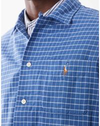 Polo Ralph Lauren - Icon Logo Short Sleeve Check Print Shirt - Lyst