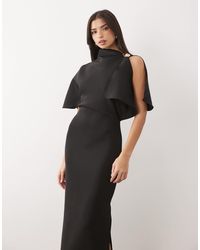 ASOS Corsage Cape Maxi Dress in Blue | Lyst Canada ASOS Corsage Cape Maxi Dress in Blue | Lyst Canada
