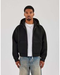 CERNUCCI - Double Knit Zip Through Boxy Hoodie - Lyst