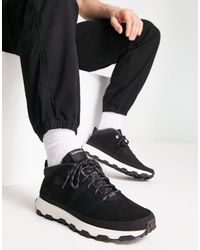 Timberland - Winsor trail - baskets en cuir nubuck - noir - Lyst